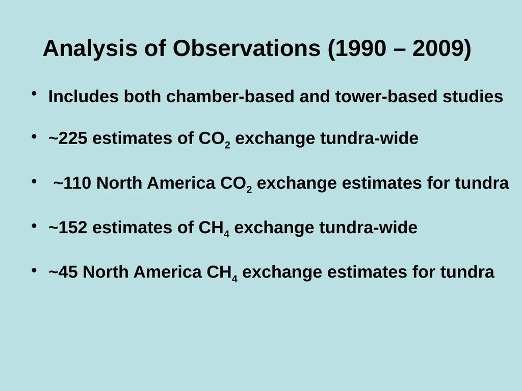An Assessment of the Carbon Balance of Arctic - slide 5 of 17