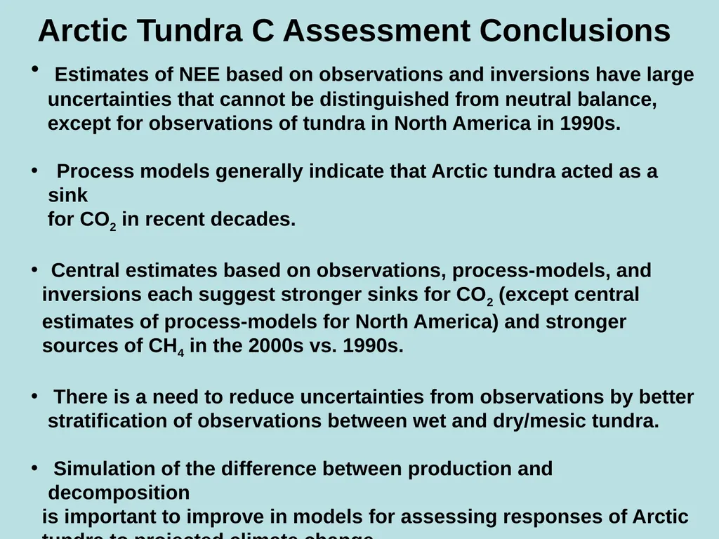 An Assessment of the Carbon Balance of Arctic - slide 17 of 17