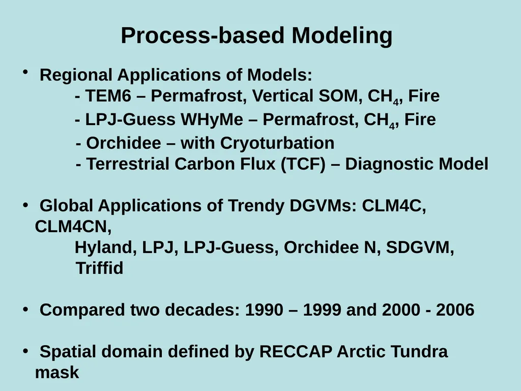 An Assessment of the Carbon Balance of Arctic - slide 9 of 17