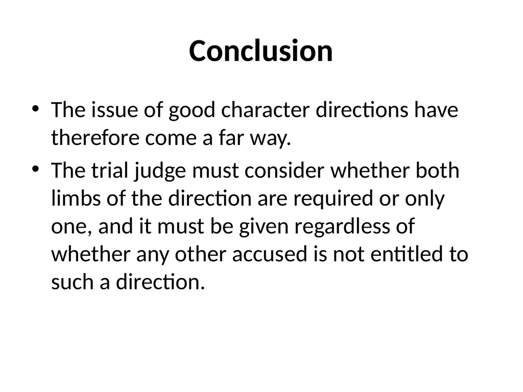 Good Character Directions When should they be - slide 32 of 33