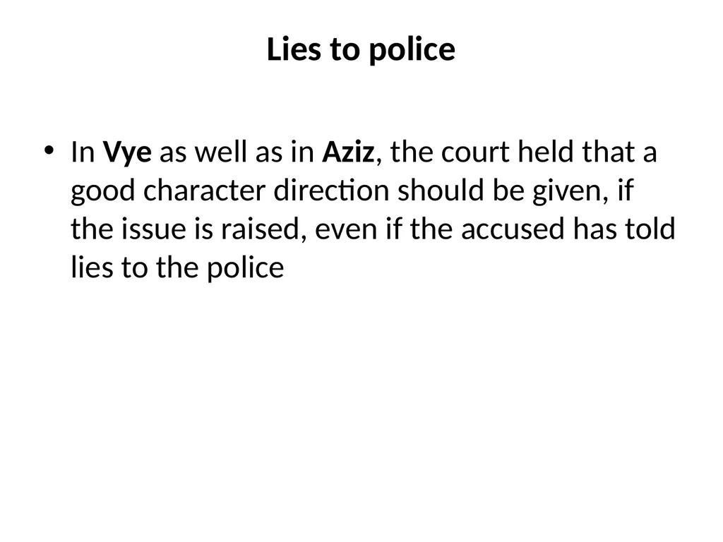 Good Character Directions When should they be - slide 25 of 33