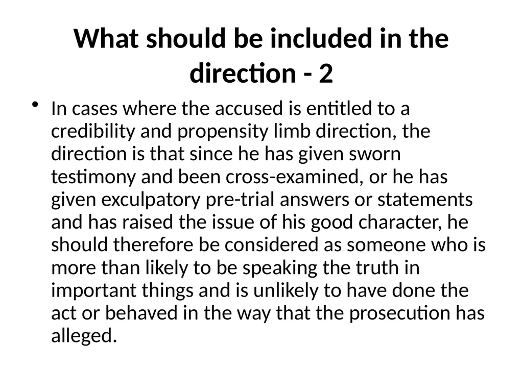 Good Character Directions When should they be - slide 27 of 33