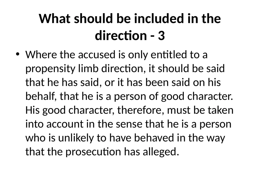 Good Character Directions When should they be - slide 28 of 33