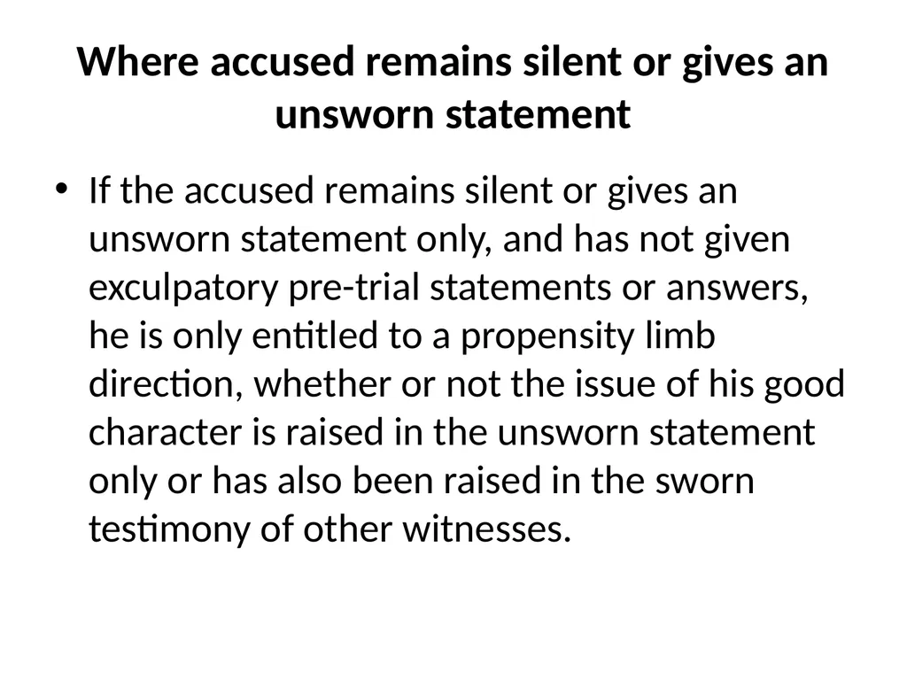 Good Character Directions When should they be - slide 30 of 33