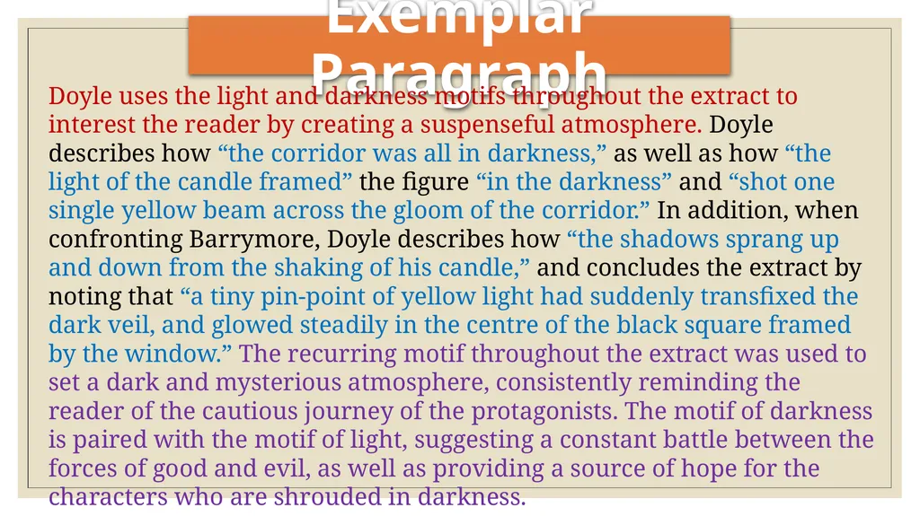 Sherlock Holmes Structure analysis To understand - slide 7 of 10