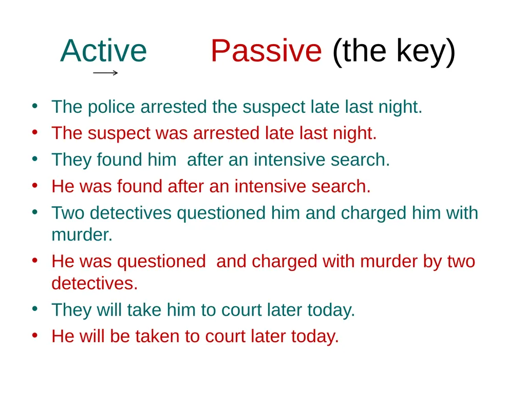 Active and passive voice Form and use  Page 2 - slide 15 of 17
