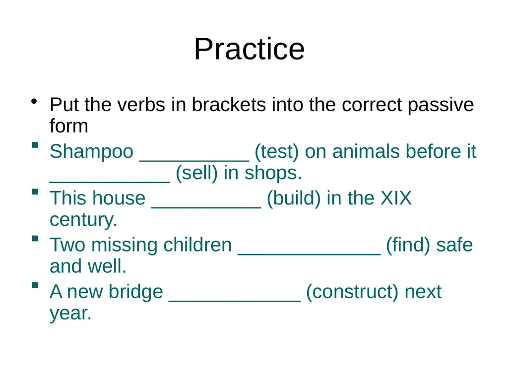 Active and passive voice Form and use  Page 2 - slide 11 of 17