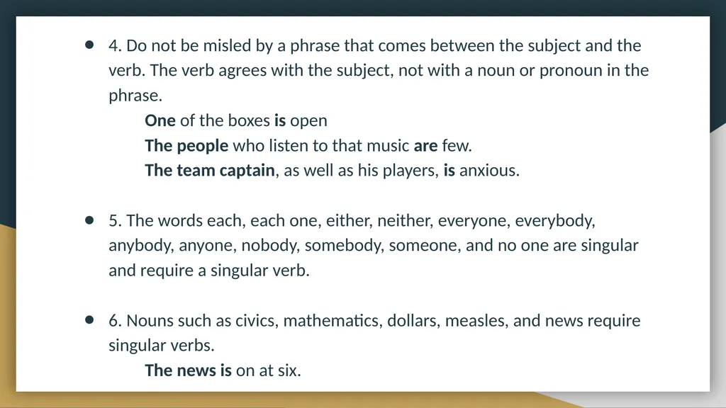 The Writing and Reading Center Grammar, Editing, - slide 11 of 23