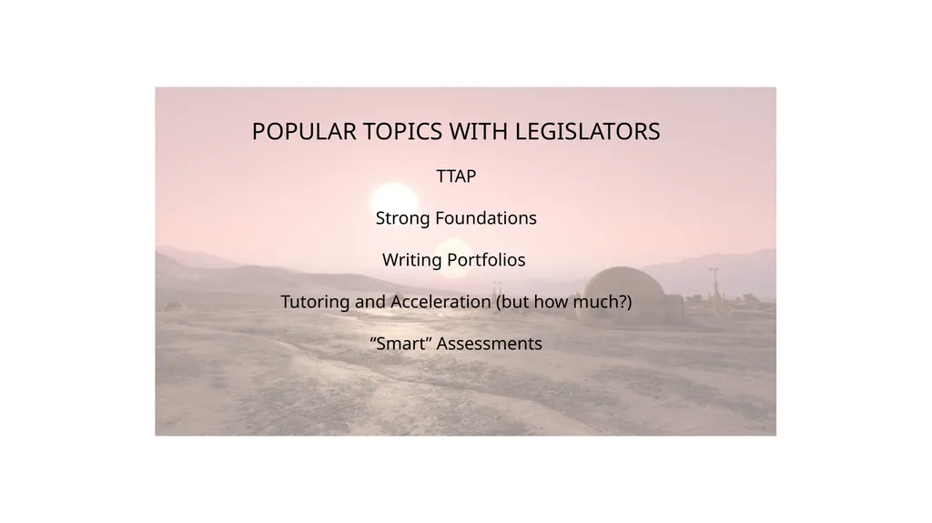 STAAR WARS: The 89th Legislative Session Terry - slide 12 of 15