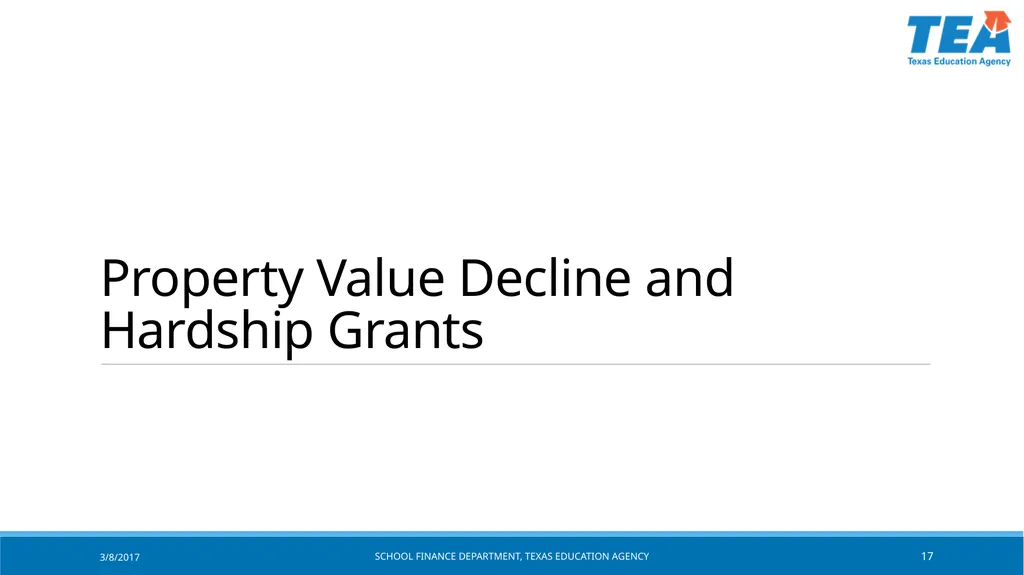 Texas Education Agency October 2017 State Funding - slide 17 of 37