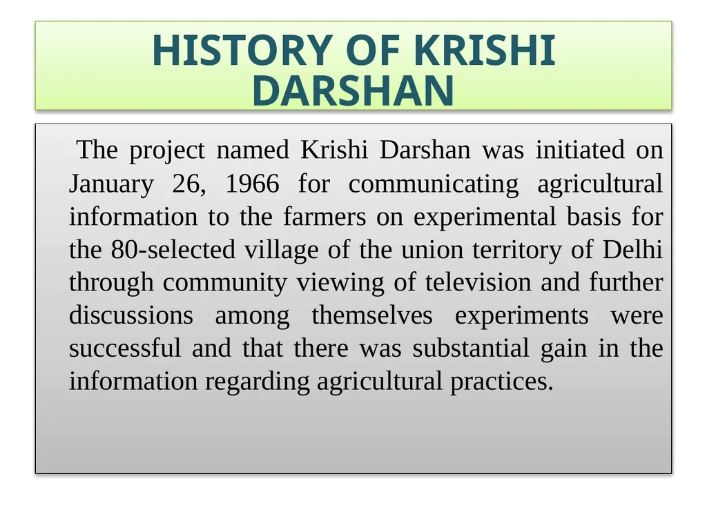Krishi Darshan (PPT 1) (Unit III) Paper: - slide 4 of 6