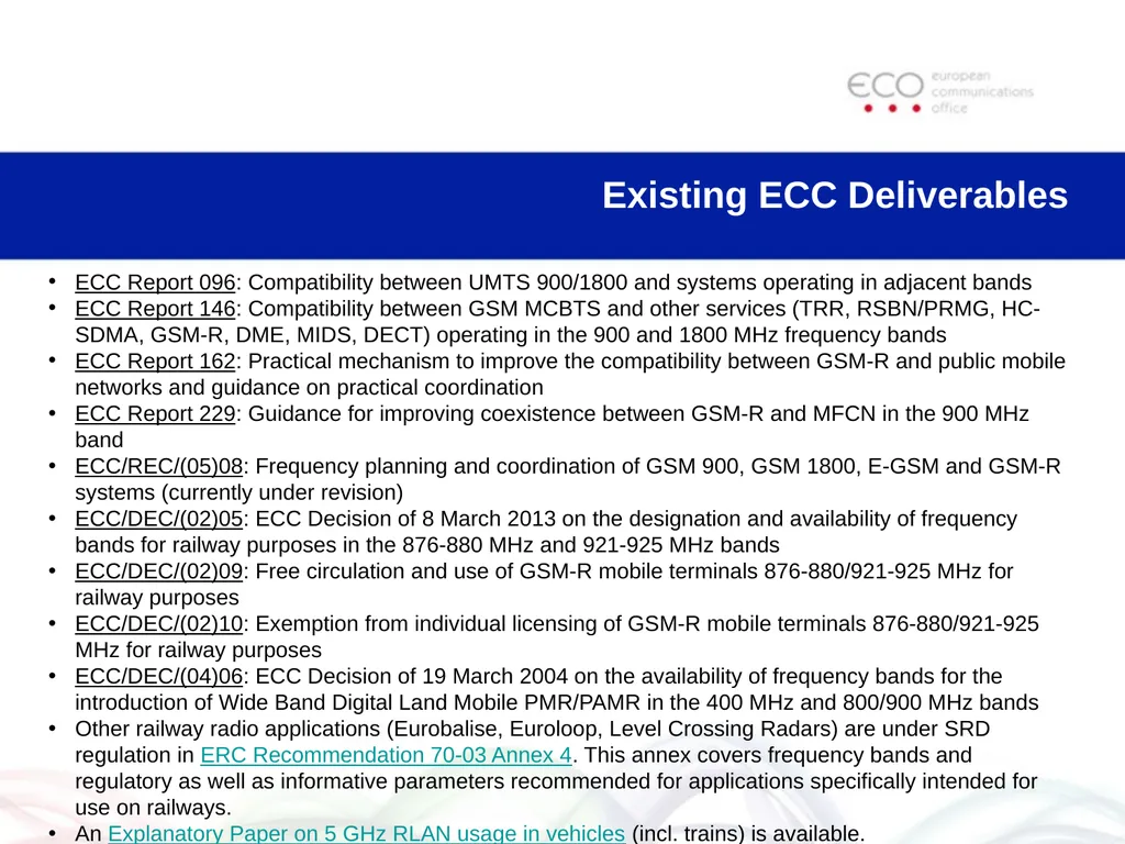 Radio Spectrum Considerations for Present and - slide 6 of 10