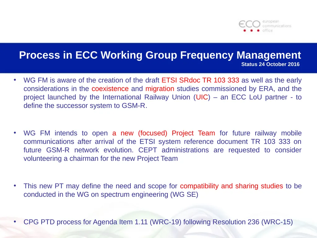 Radio Spectrum Considerations for Present and - slide 7 of 10