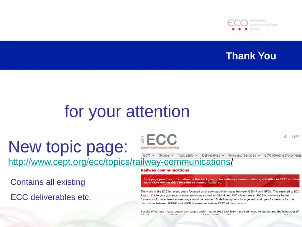 Radio Spectrum Considerations for Present and - slide 10 of 10
