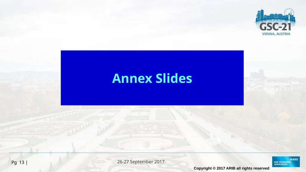 HOSTED BY 26-27 September 2017 ARIB Activity and - slide 13 of 16