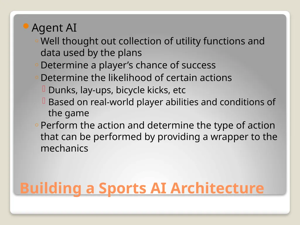 Sports Games: Artificial Intelligence and Physics - slide 14 of 58