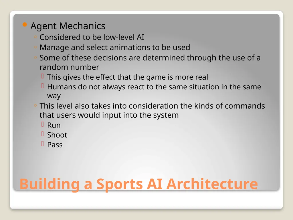Sports Games: Artificial Intelligence and Physics - slide 15 of 58