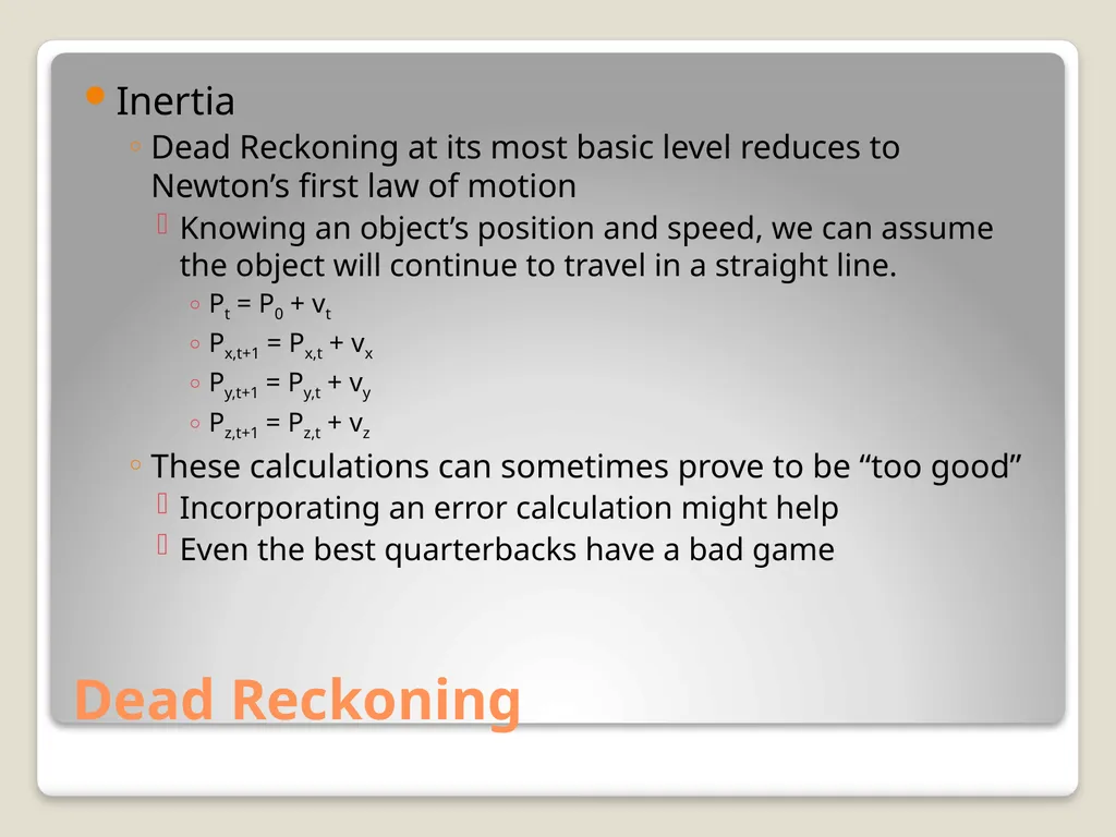 Sports Games: Artificial Intelligence and Physics - slide 18 of 58