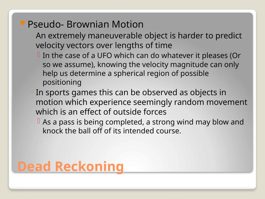 Sports Games: Artificial Intelligence and Physics - slide 19 of 58