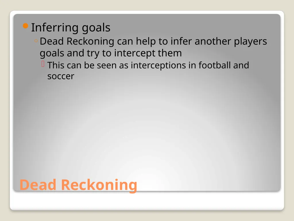 Sports Games: Artificial Intelligence and Physics - slide 23 of 58