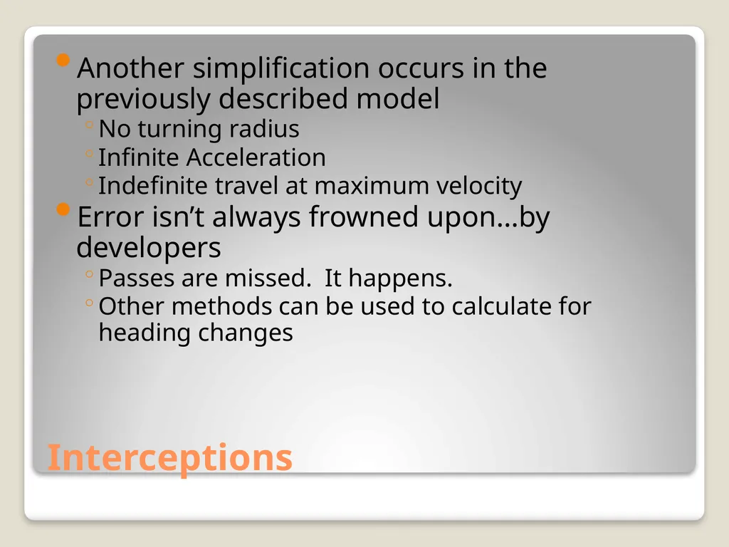Sports Games: Artificial Intelligence and Physics - slide 29 of 58