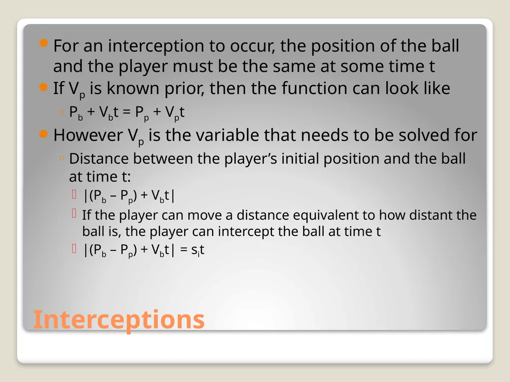 Sports Games: Artificial Intelligence and Physics - slide 31 of 58