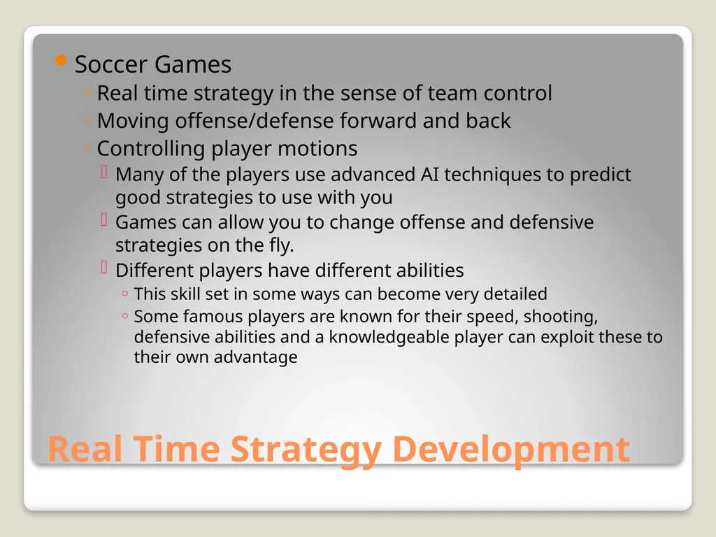 Sports Games: Artificial Intelligence and Physics - slide 53 of 58