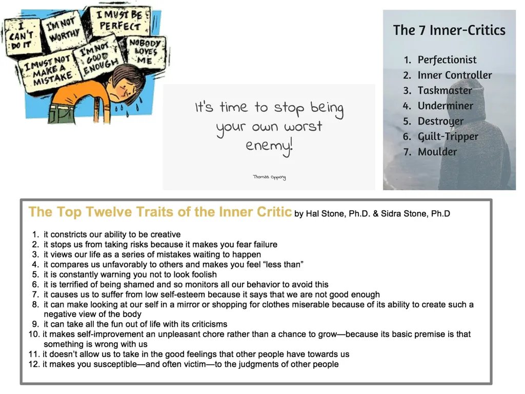 Inner Critic The inner critic or "critical inner - slide 9 of 9