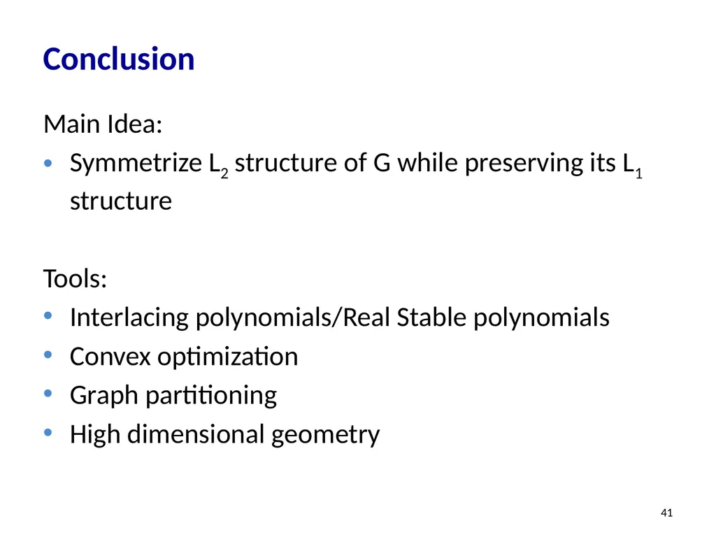 Effective-Resistance-Reducing Flows, Spectrally - slide 41 of 42