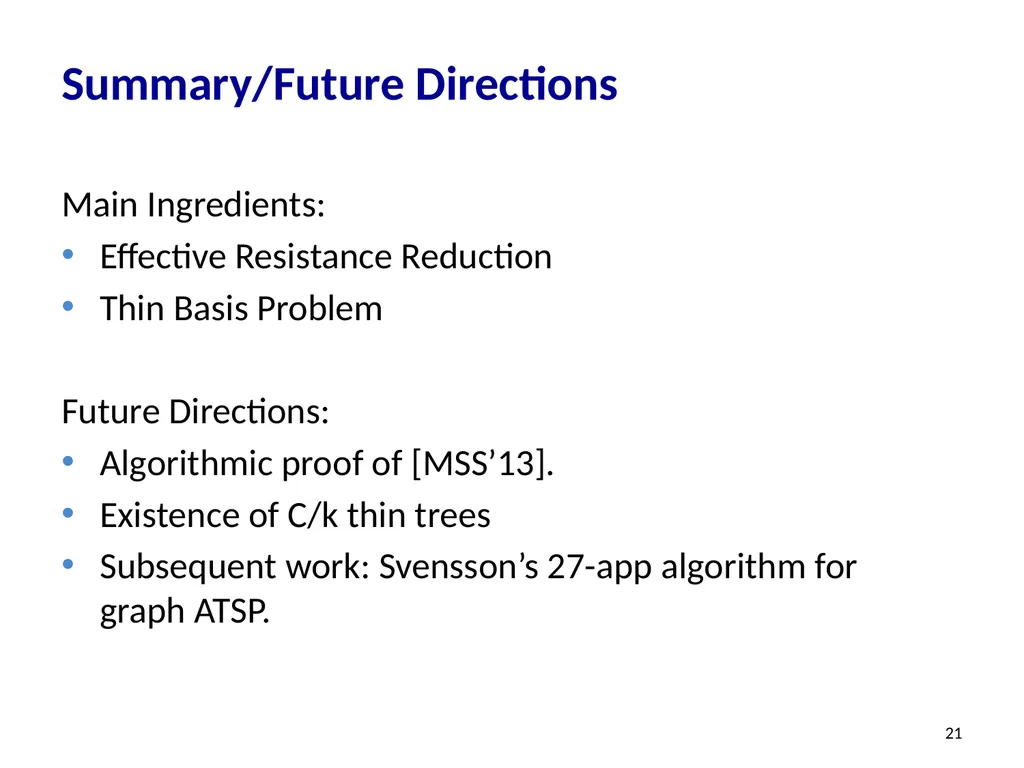 Effective-Resistance-Reducing Flows, Spectrally - slide 21 of 42
