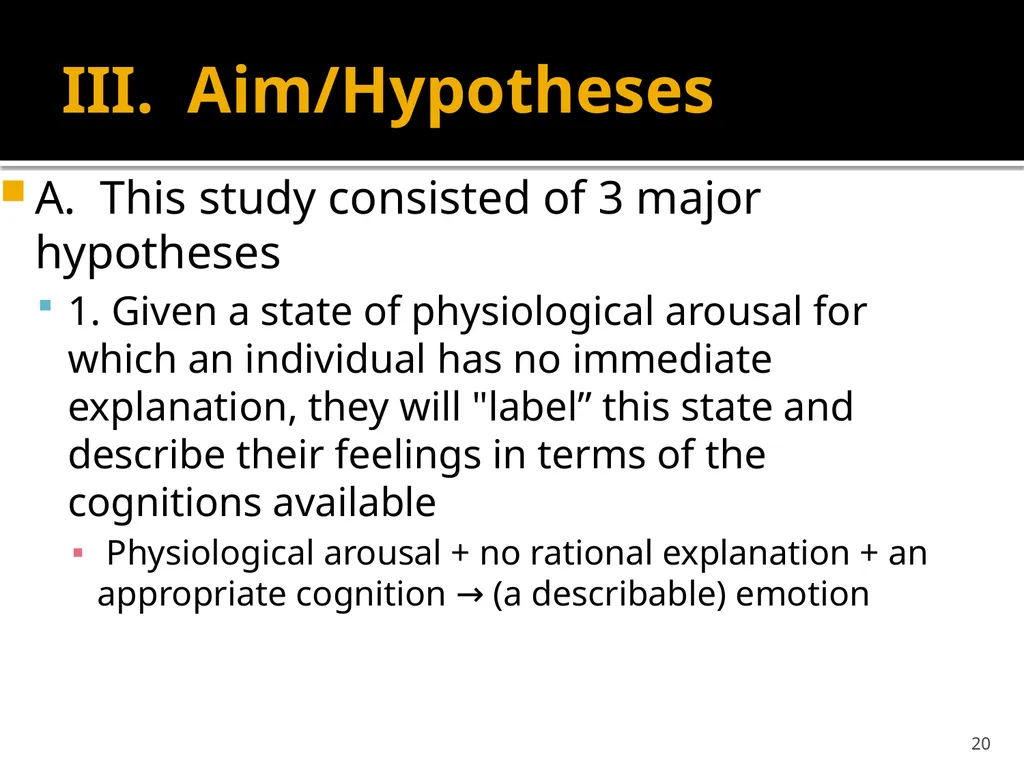 Schachter & Singer (1962) Cognitive, social and - slide 20 of 65