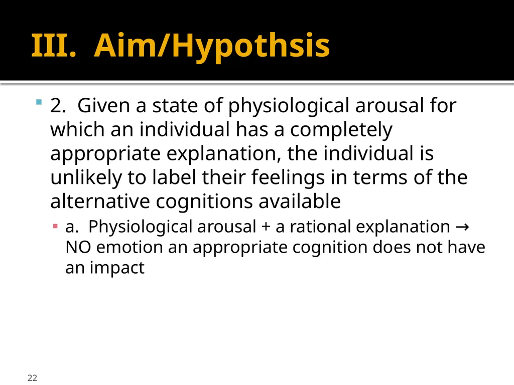 Schachter & Singer (1962) Cognitive, social and - slide 22 of 65