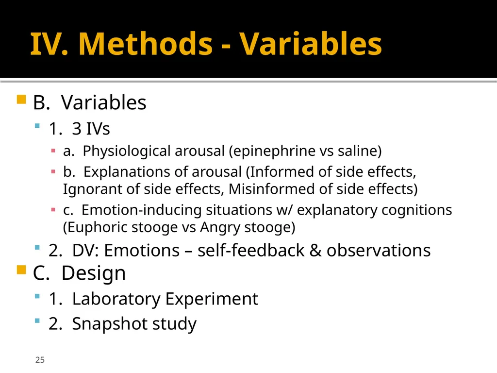 Schachter & Singer (1962) Cognitive, social and - slide 25 of 65