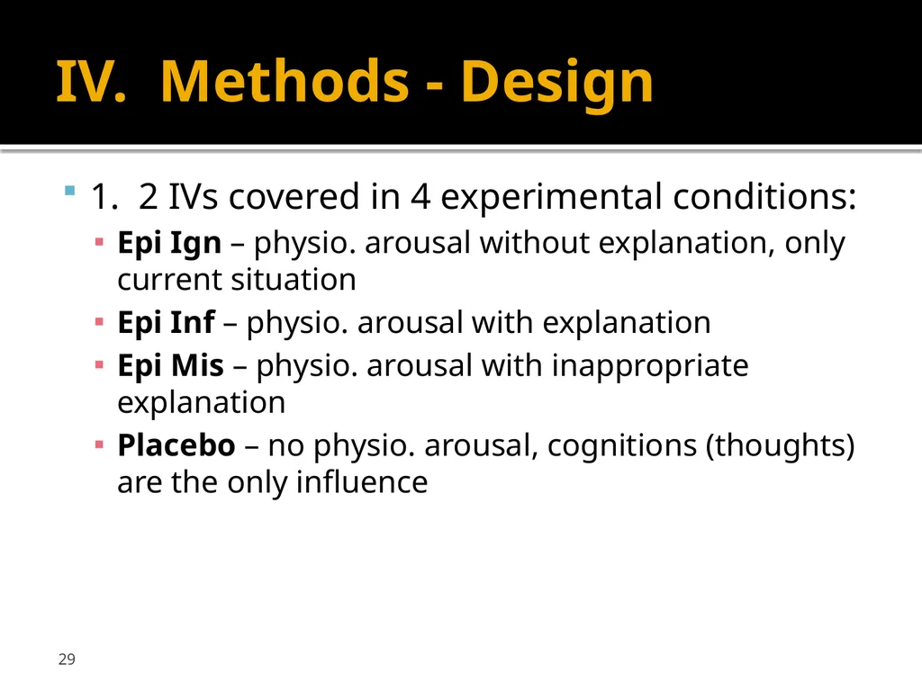 Schachter & Singer (1962) Cognitive, social and - slide 29 of 65