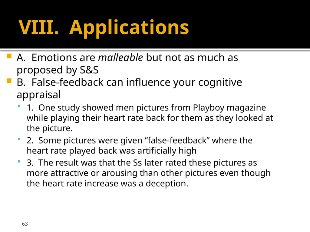 Schachter & Singer (1962) Cognitive, social and - slide 63 of 65