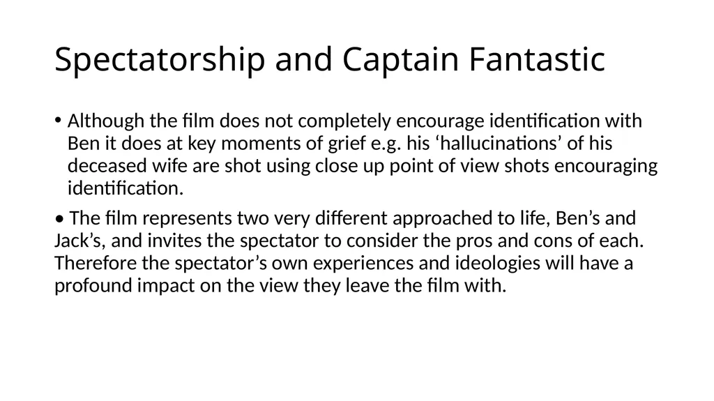 Captain Fantastic Component One Section B American - slide 9 of 18