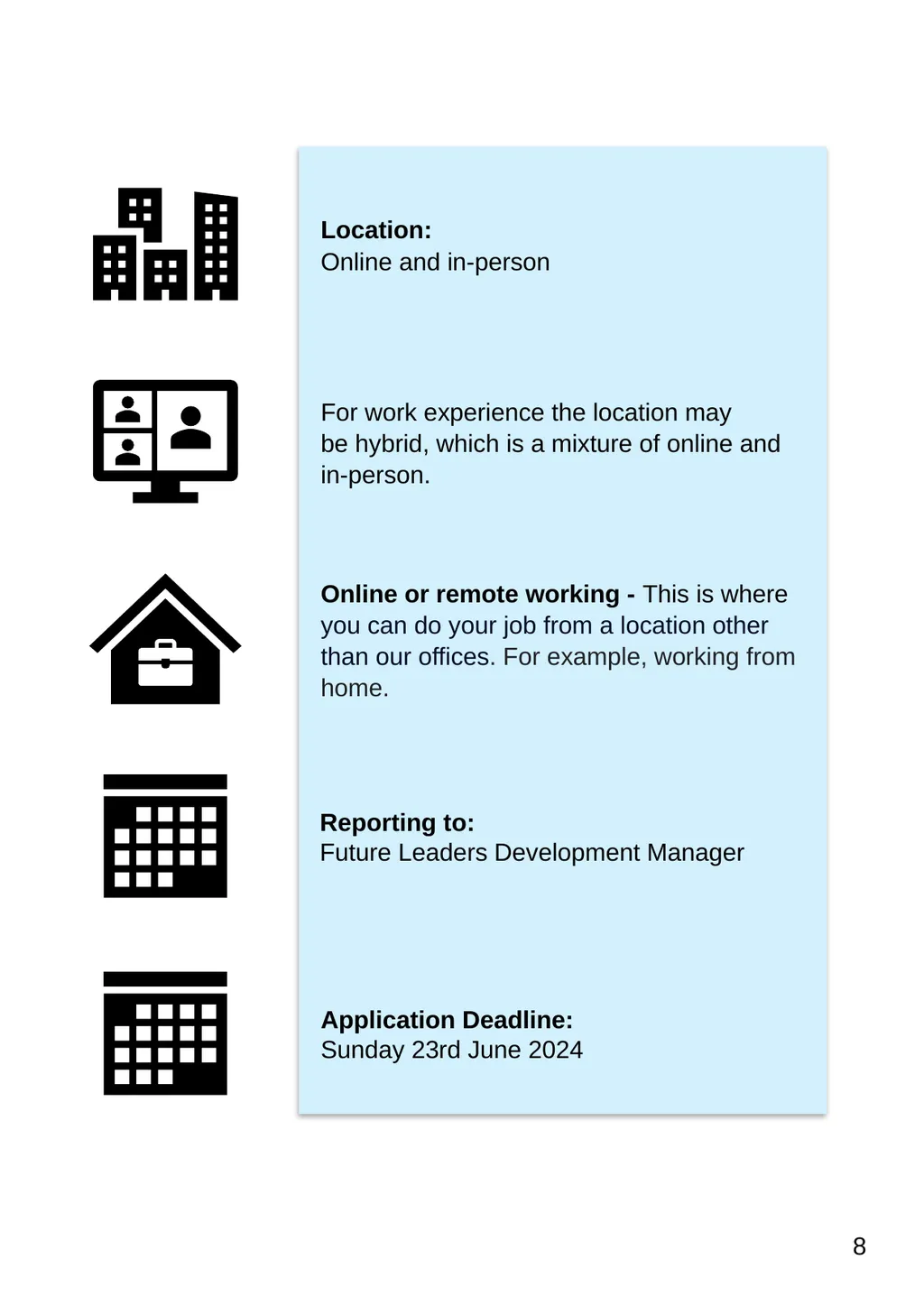 Future Leaders Information Pack Easy Read This is - slide 8 of 34