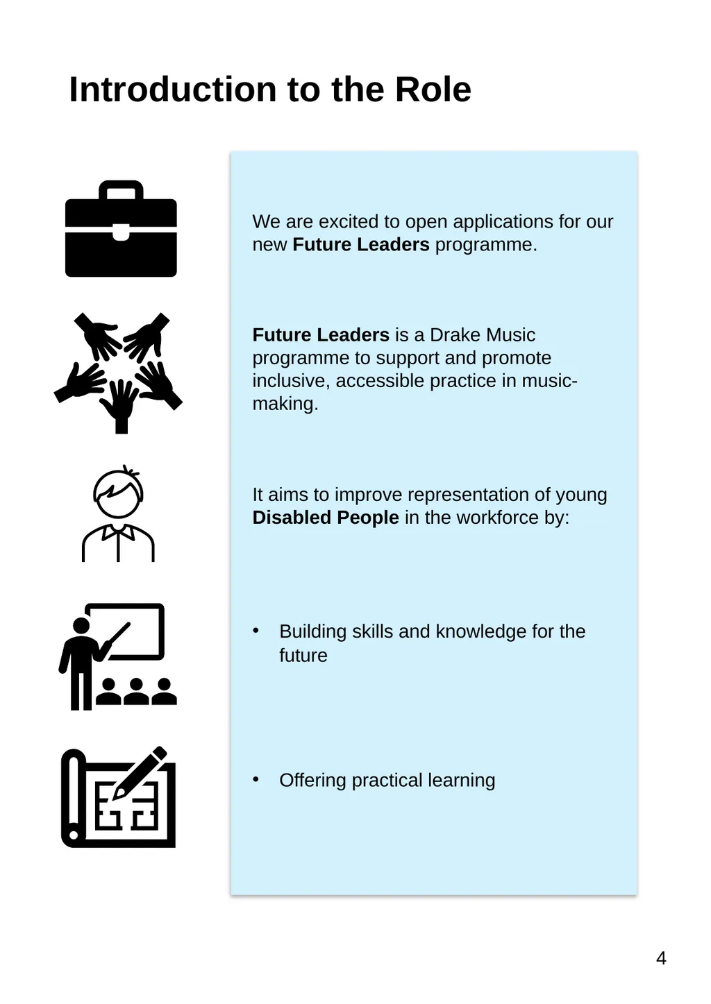 Future Leaders Information Pack Easy Read This is - slide 4 of 34