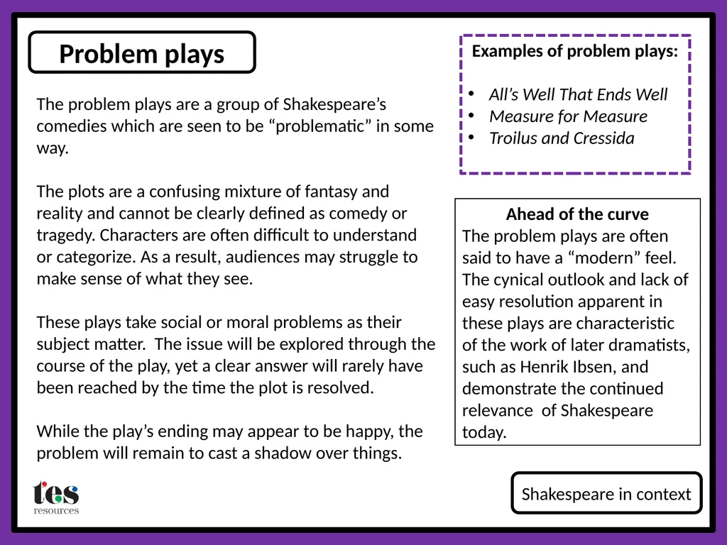 Tragedy Shakespeare in context Tragedy tells the - slide 5 of 5