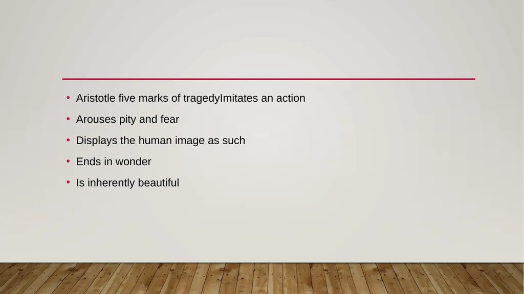 Aristotle’s poetics Topic: TRageDy MA III Sem - slide 6 of 13