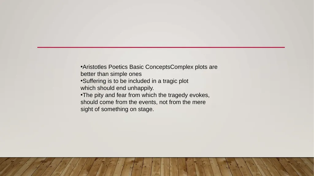 Aristotle’s poetics Topic: TRageDy MA III Sem - slide 3 of 13