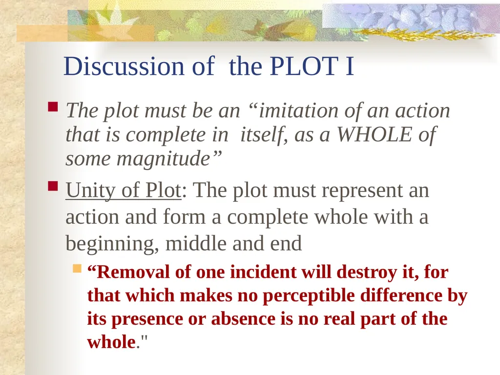 ARISTOTLE: Introduction PLATO: The forms [patterns - slide 10 of 13