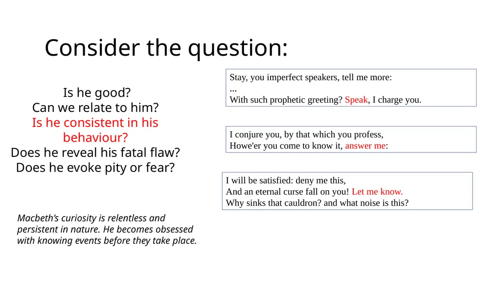 To what extent is Macbeth a tragic hero? Aristotle - slide 10 of 16