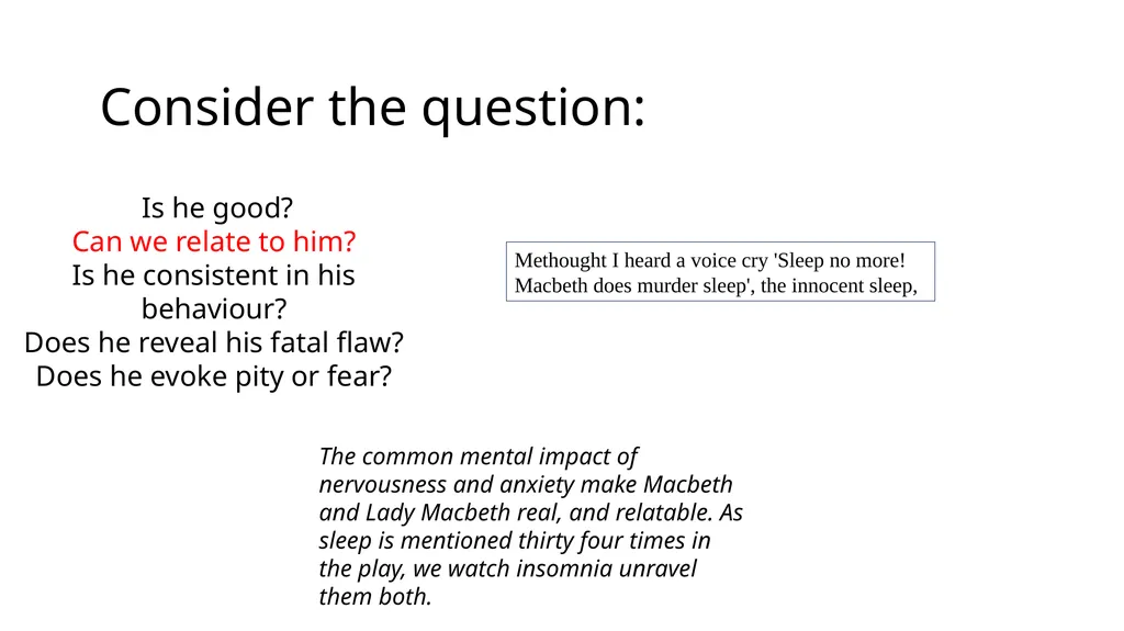 To what extent is Macbeth a tragic hero? Aristotle - slide 9 of 16