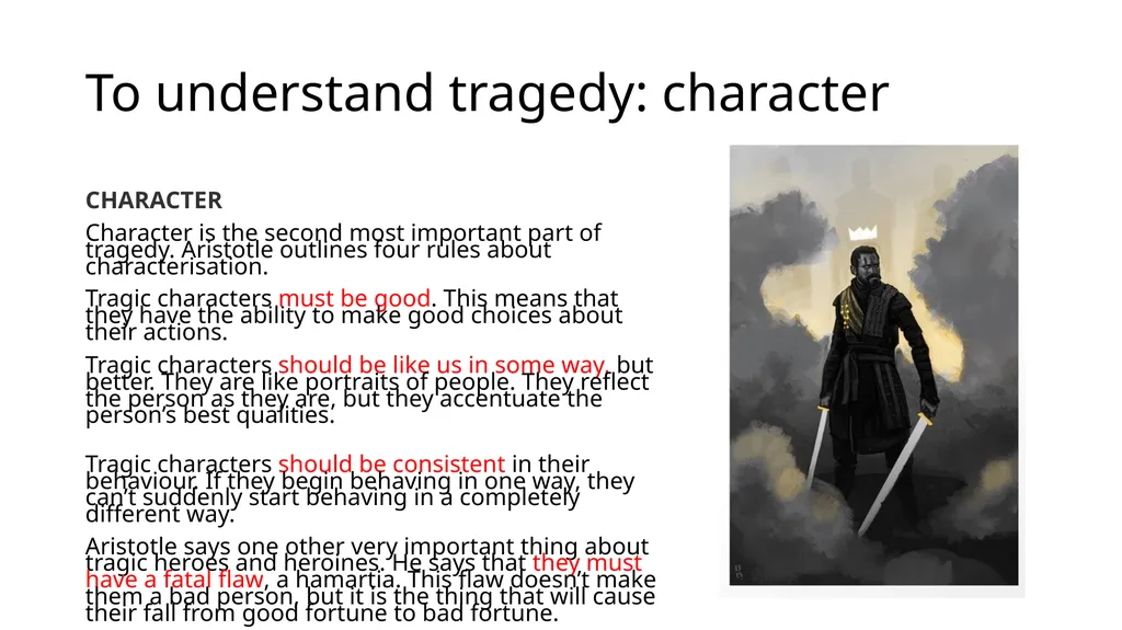 To what extent is Macbeth a tragic hero? Aristotle - slide 5 of 16