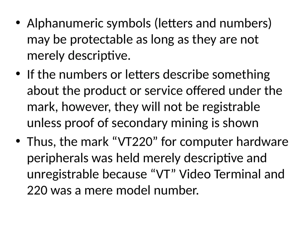 UNIT – II Trade Marks : Purpose And Function Of - slide 61 of 68
