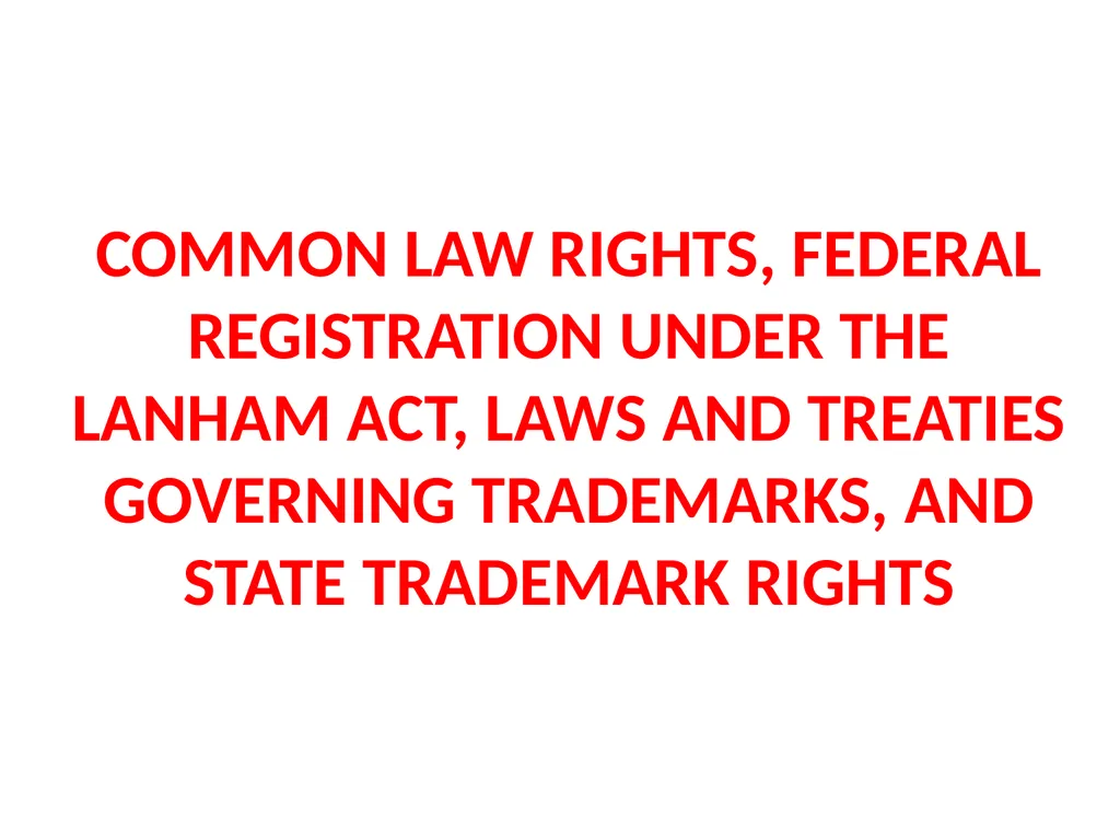 UNIT – II Trade Marks : Purpose And Function Of - slide 26 of 68