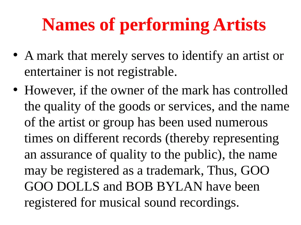 UNIT – II Trade Marks : Purpose And Function Of - slide 64 of 68