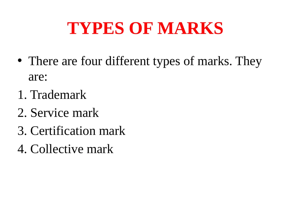 UNIT – II Trade Marks : Purpose And Function Of - slide 10 of 68
