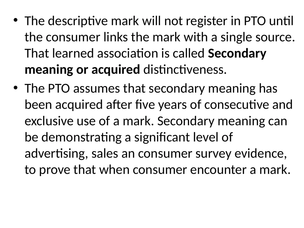 UNIT – II Trade Marks : Purpose And Function Of - slide 53 of 68